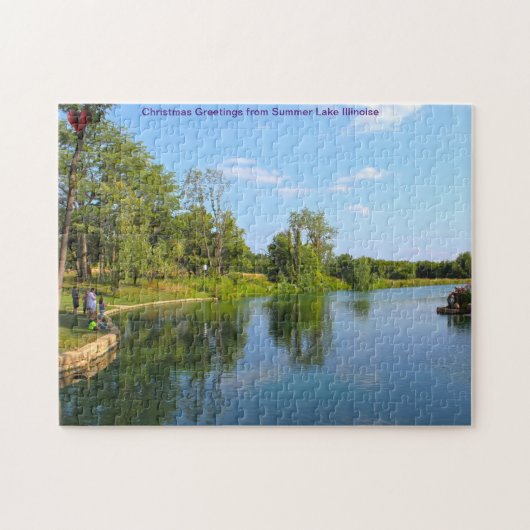 Summer Lake Illinoise Jigzaag Puzzle Legpuzzel (Horizontaal)