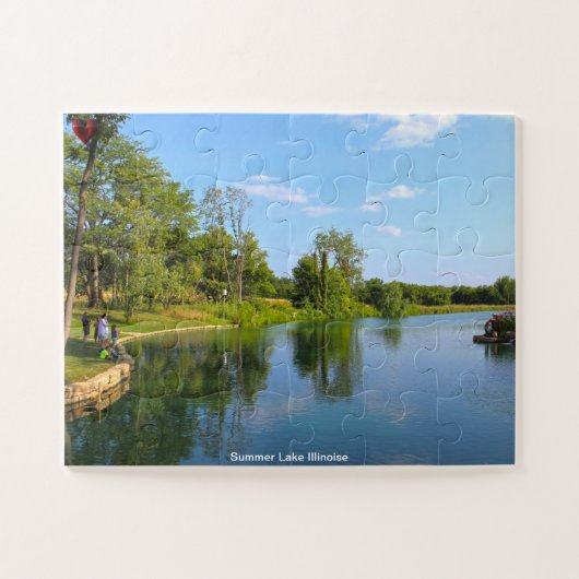 Summer Lake Illinoise Jigzaag Puzzle Legpuzzel (Horizontaal)
