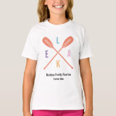 Summer Lake Paddles in Pastel Bijpassende Familie  T-shirt (Voorkant)
