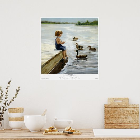 Summer Lake Poster (Keuken)