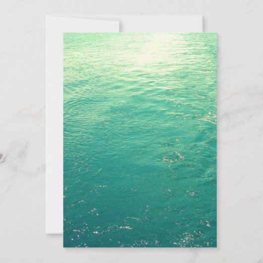 Summer Lakeside Party/Celebration Custom Invites Save The Date (Achterkant)