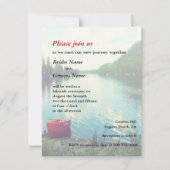 Summer Lakeside Wedding Event Custom Invites Kaart (Voorkant)