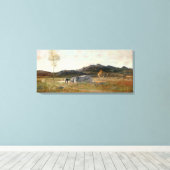 Summer Landscape Canvas Afdruk (Insitu (Houten vloer))