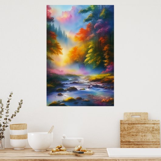 Summer Landscape Poster (Keuken)
