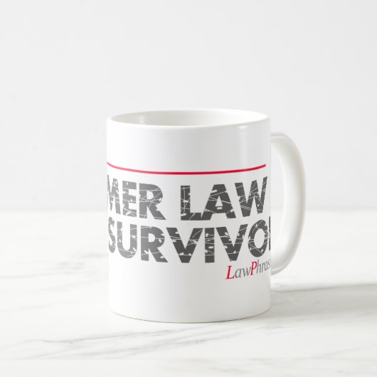"SUMMER LAW CLERK SURVIVOR" — KOFFIEMOK (Voorkant rechts)