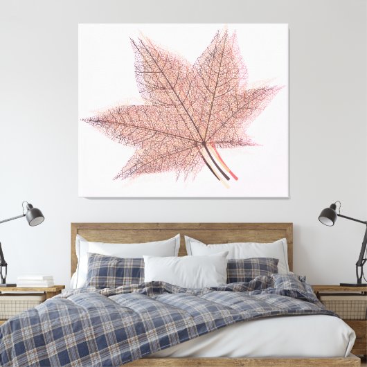 Summer Leaf #2 Canvas Afdruk (Insitu (Slaapkamer))