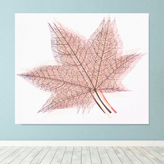 Summer Leaf #2 Canvas Afdruk (Insitu (Houten vloer))