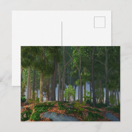 Summer Leaves Briefkaart (Voorkant / Achterkant)