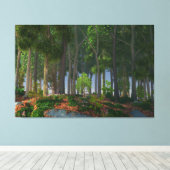 Summer Leaves Canvas Print (Insitu (Houten vloer))