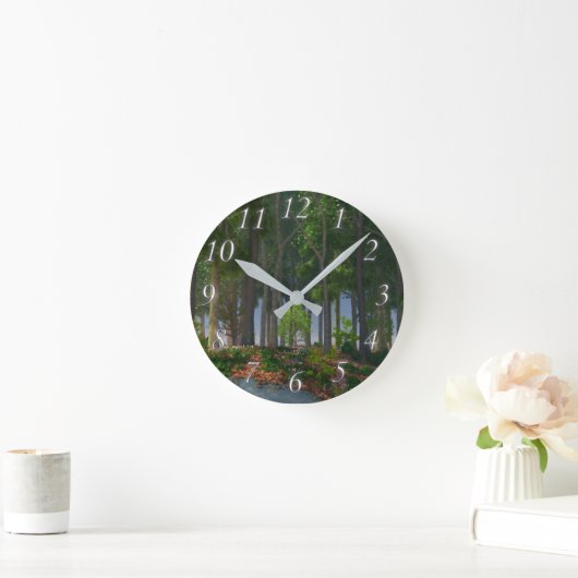 Summer Leaves Clock Ronde Klok (Huis)
