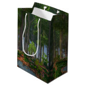 Summer Leaves Gift Bag Medium Cadeauzakje (Achterkant Gekanteld)