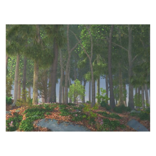 Summer Leaves Tablecloth Tafelkleed (Voorkant (Horizontaal))