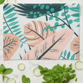 Summer Leaves Theedoek (Gevouwen)