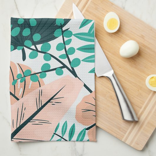 Summer Leaves Theedoek (Quarter Fold)