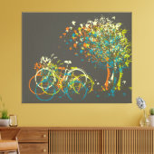 Summer Leaves Trees Canvas Afdruk (Insitu (Woonkamer))