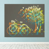 Summer Leaves Trees Canvas Afdruk (Insitu (Houten vloer))