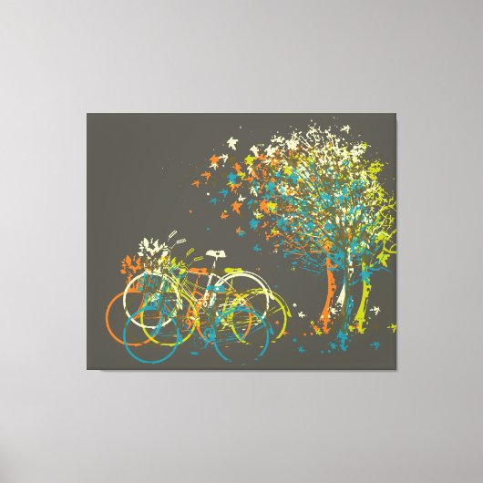 Summer Leaves Trees Canvas Afdruk (Voorkant)
