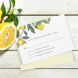 Summer Lemon Arrangement RSVP Kaartje