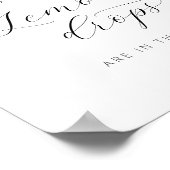 Summer Lemon Baby shower Hoeveel Lemon druppelt Poster (Hoek)