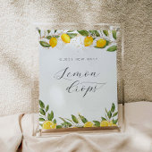 Summer Lemon Baby shower Hoeveel Lemon druppelt Poster