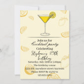 Summer Lemon Birthday Party Invite Kaart (Voorkant)