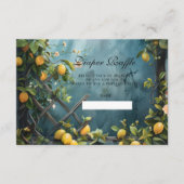 Summer Lemon Blossom Diapper Raffle Informatiekaartje (Voorkant)