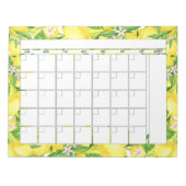Summer Lemon Blossom Maandelijkse Planner Agenda Notitieblok (Voorkant)