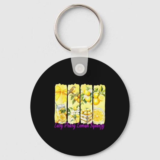 Summer Lemon,coquette Bow Summer Funny Gift Tee Wi Sleutelhanger (Voorkant)