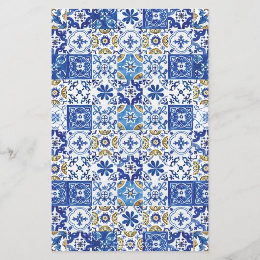 Summer Lemon Floral Name that Love Song Game (Achterkant)