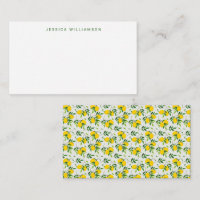 Summer Lemon Fruit Custom Name Gift Enclosure