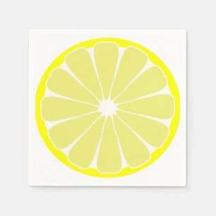Summer Lemon Fruit Party Napkins Servet