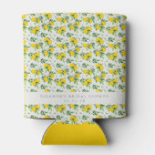 Summer Lemon Fruit Pattern Custom Vrijgezellenfees Blikjeskoeler (Achterkant)