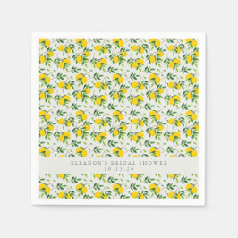 Summer Lemon Fruit Pattern Custom Vrijgezellenfees Servet