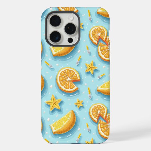 SUMMER LEMON iPHONE 15 PRO HOESJE Max Case (Achterkant)