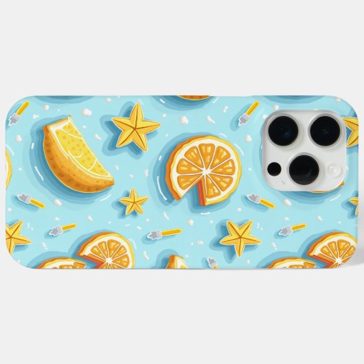 SUMMER LEMON iPHONE 15 PRO MAX HOESJE (Achterkant (horizontaal))