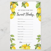 Summer Lemon mijn wensen voor het Baby spel (Voorkant)