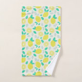 Summer Lemon Pattern in Cream Bad Handdoek (Handdoek)