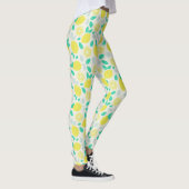 Summer Lemon Pattern in Cream Leggings (Rechts)