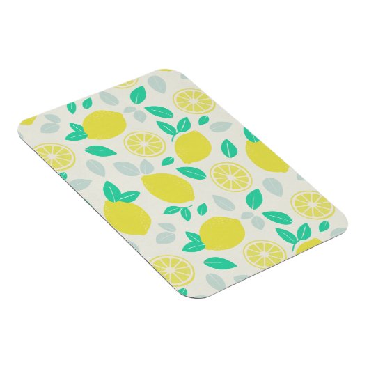 Summer Lemon Pattern in Cream Magneet (Rechterzijde)