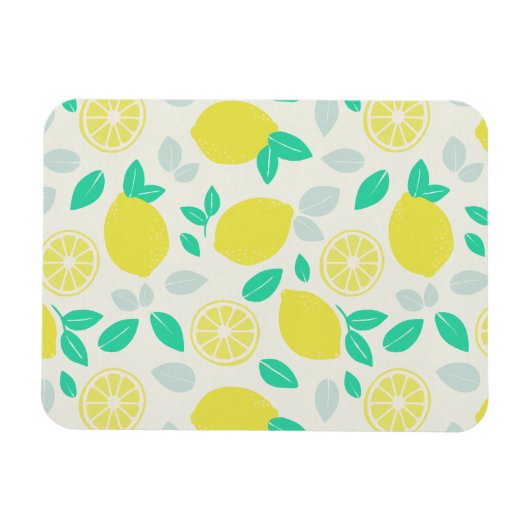 Summer Lemon Pattern in Cream Magneet (Horizontaal)