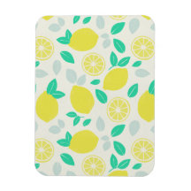 Summer Lemon Pattern in Cream