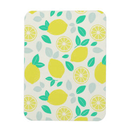 Summer Lemon Pattern in Cream Magneet