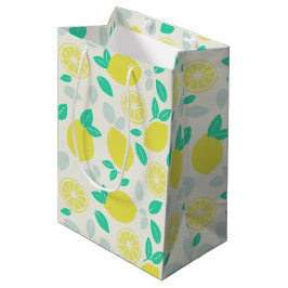 Summer Lemon Pattern in Cream Medium Cadeauzakje