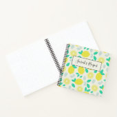 Summer Lemon Pattern in Cream Notitieboek (Binnen)