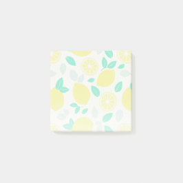 Summer Lemon Pattern in Cream Post-it® Notes