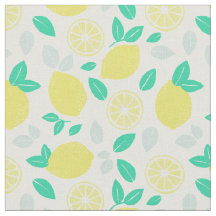 Summer Lemon Pattern in Cream