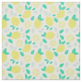 Summer Lemon Pattern in Cream Stof (Swatch)