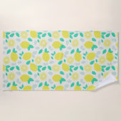 Summer Lemon Pattern in Cream Strandlaken (Voorkant)