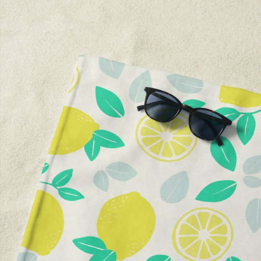 Summer Lemon Pattern in Cream Strandlaken (In situ)