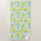 Summer Lemon Pattern in Cream Strandlaken (Voorkant)